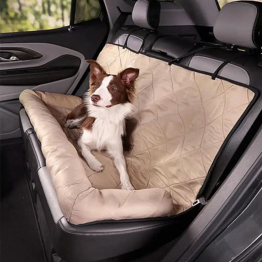 Waterproof Back Seat Cover for Dogs with Non-Slip and Diamond Pattern