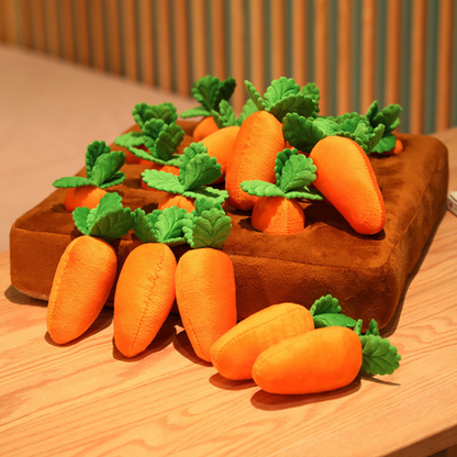 PlayPET – Carrot Plush Chew Toy for Dogs Snuffle Toy