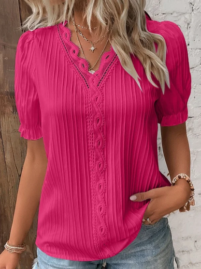 Modize - V-neck Elegant Shirt