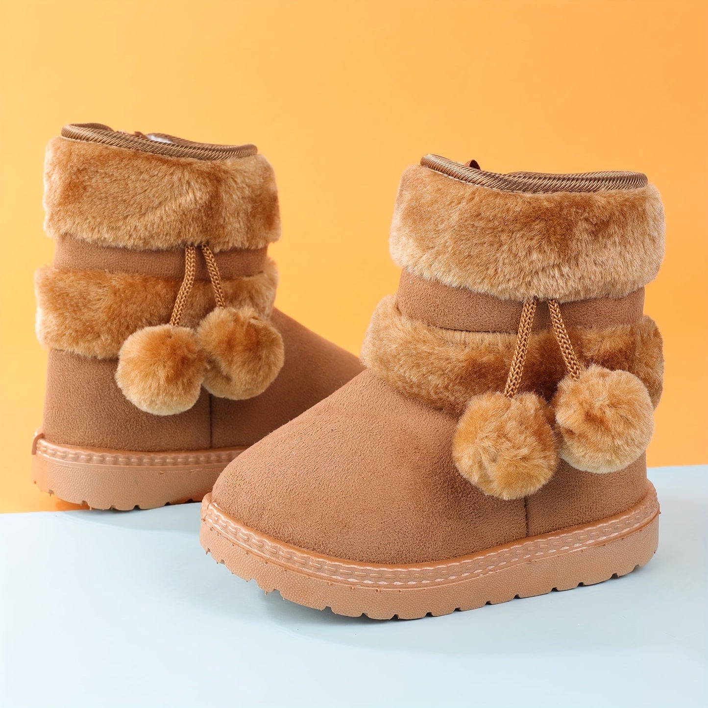 Girls' Snow Warm Fleece Snug Non-Slip Boots - Moby