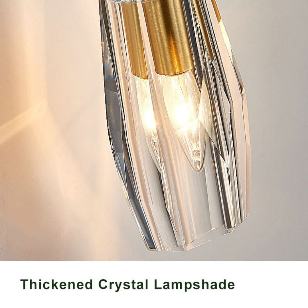 CrystalGlow - Aplique de pared geométrico moderno