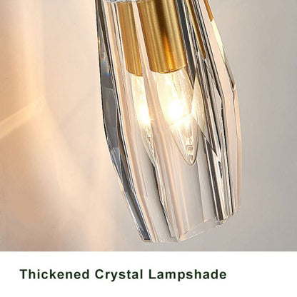 CrystalGlow - Aplique de pared geométrico moderno