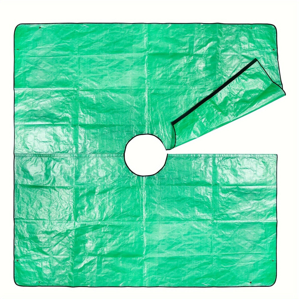 Lona grande para jardín con abertura para árbol – Impermeable, reutilizable y perfecta para podar