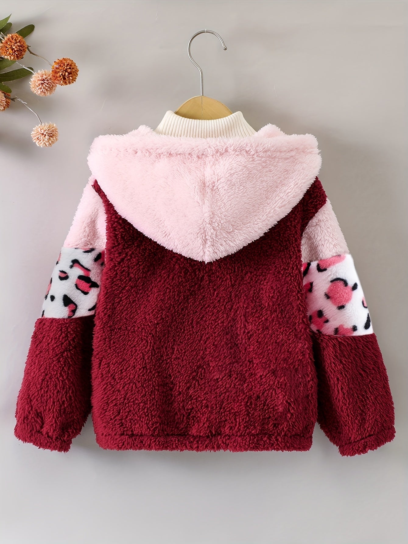 Jacket with Leopard Print and Fleece for Girls - Sasha