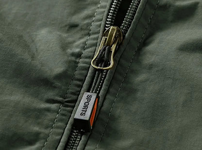 Waterproof Outdoor Men's Jacket with Detachable Hood