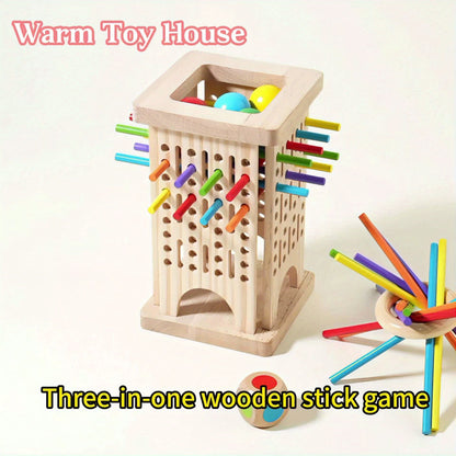 Gioco con bastoncini di legno - divertente ed educativo per bambini