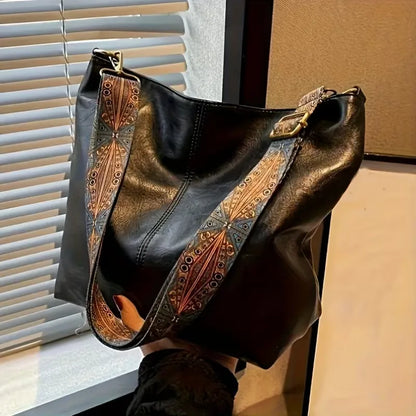 Sac à bandoulière avec sangle colorée