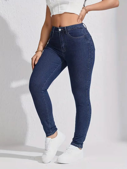 Jean skinny taille haute