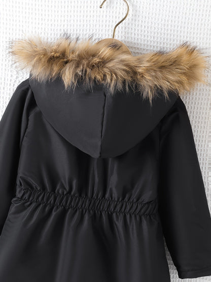 Children's winter coat with hood and fleece lining - Mitchel