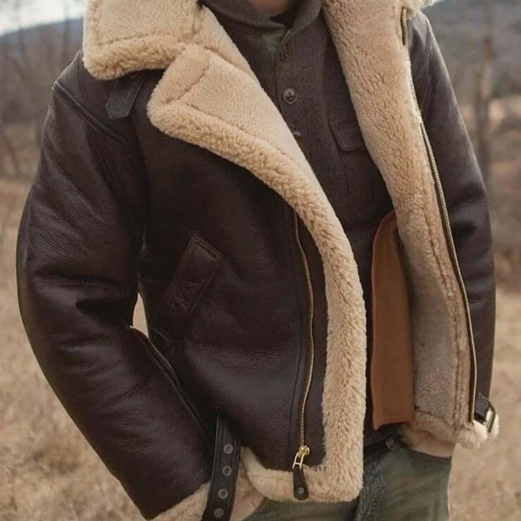 Flight Jacket Made of Sheepskin
