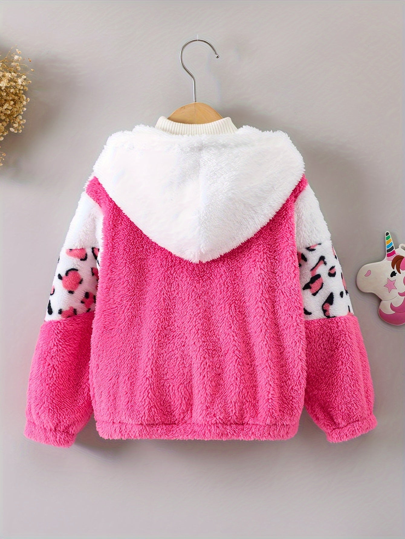 Jacket with Leopard Print and Fleece for Girls - Sasha
