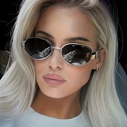 Lunettes de soleil avec monture en métal