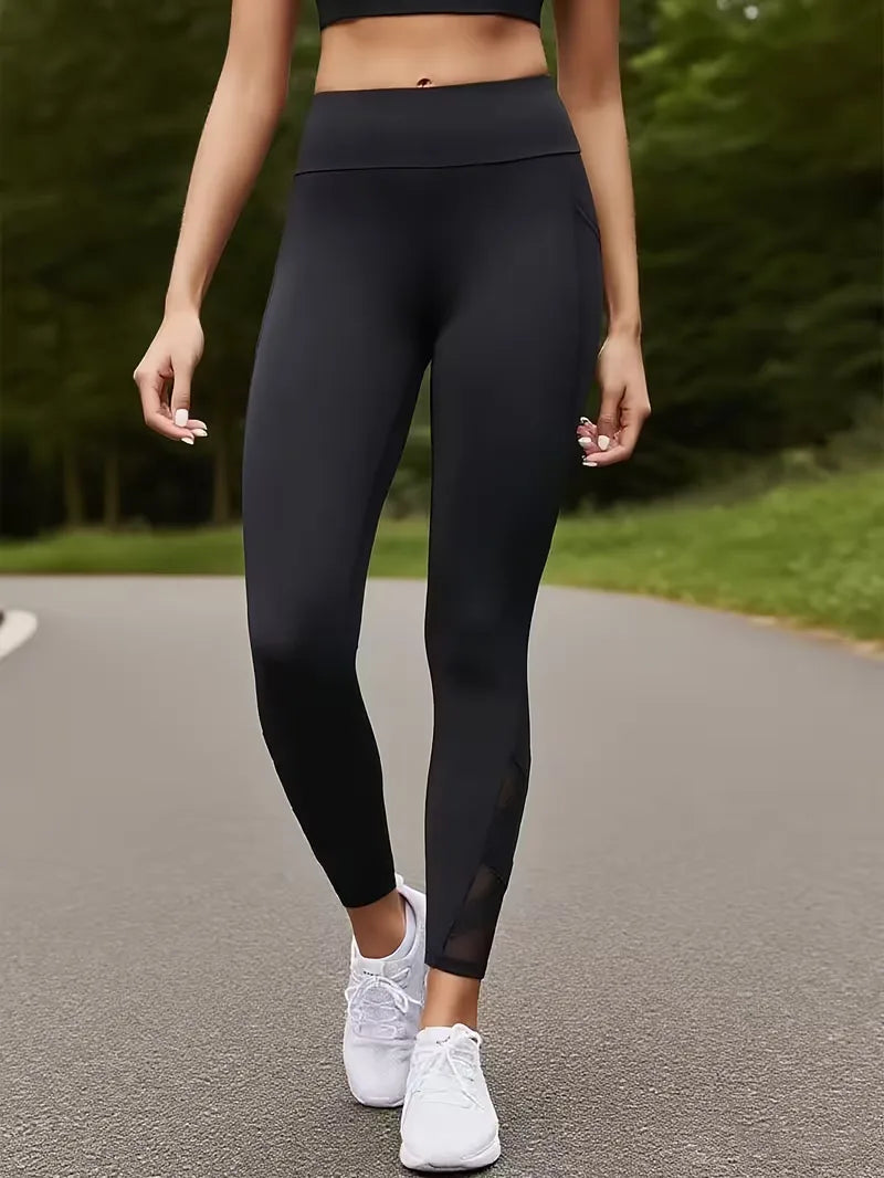 Leggings with Mesh Panels