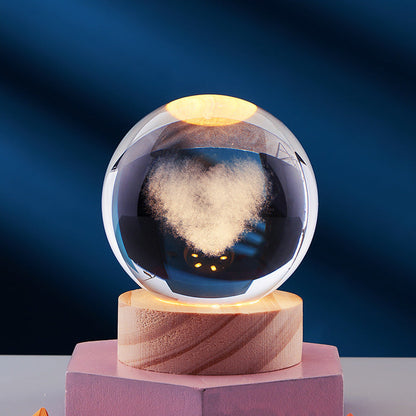Lampada Notturna LED 3D Crystal Glow