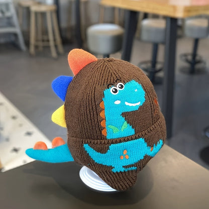 Cappello invernale con dinosauro per bambini - per un calore giocoso