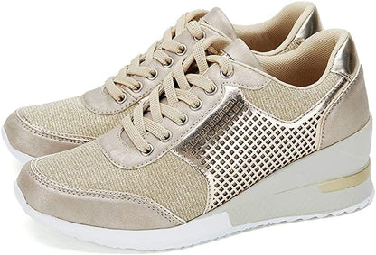 Sneakers da donna con zeppa rialzata e plateau - Esmer