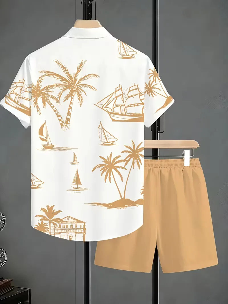 Ensemble avec imprimé tropical