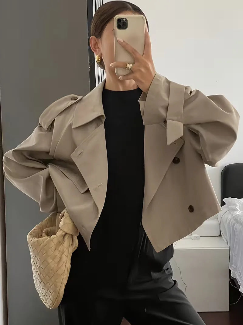 Oversized Fit Trench Coat