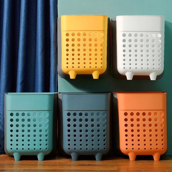 Foldable Wall-Mounted Laundry Basket – Space-Saving and Ventilated
