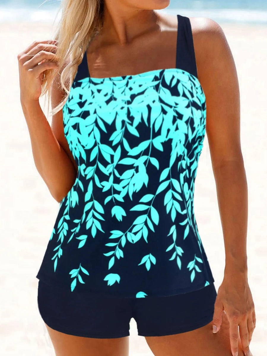 2-Piece Swim Dress with Low Waist Shorts