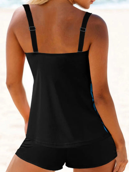 2-Piece Swim Dress with Low Waist Shorts