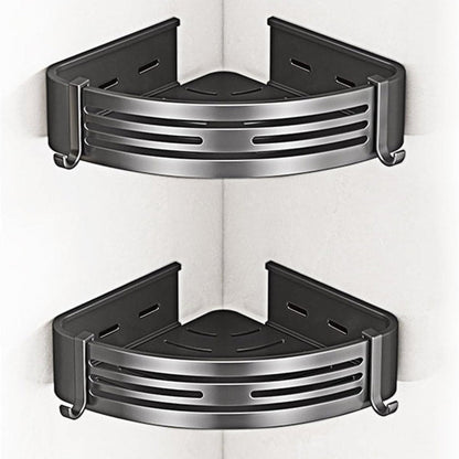 2-Tier Self-Adhesive Corner Shower Holder
