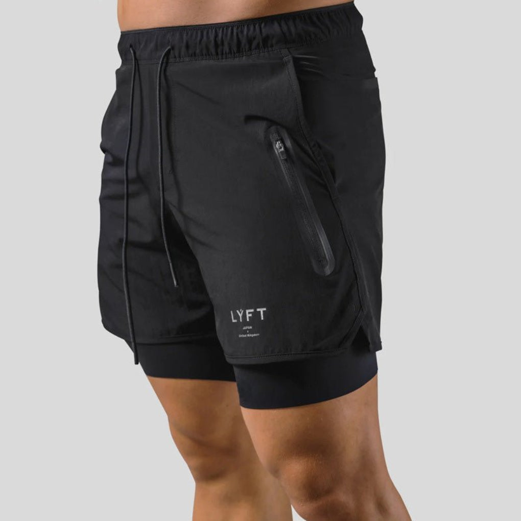 2-in-1 Sports and Training Shorts for Men
