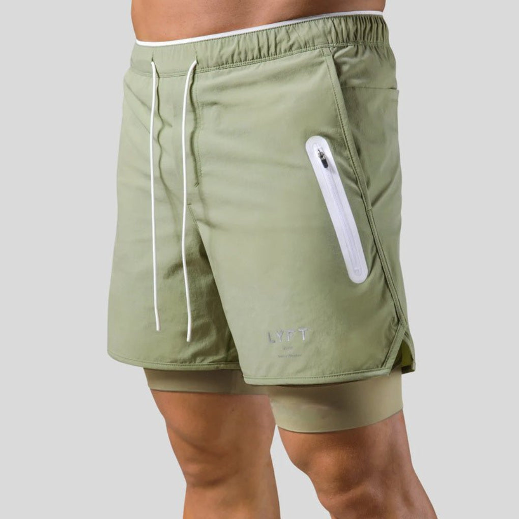 2-in-1 Sports and Training Shorts for Men