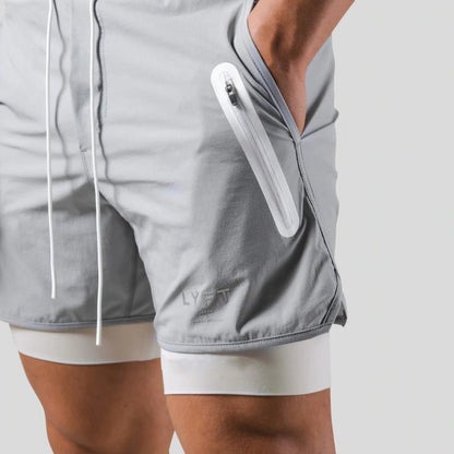 2-in-1 Sports and Training Shorts for Men