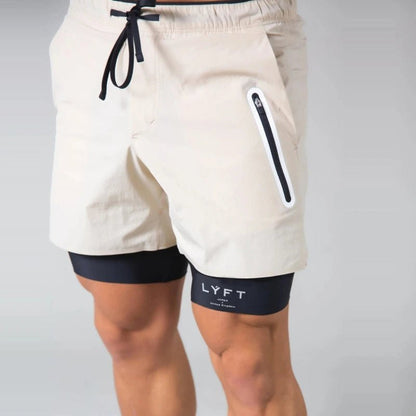2-in-1 Sports and Training Shorts for Men