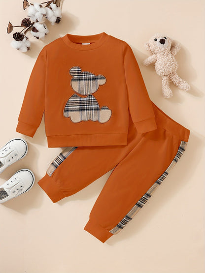 2-piece outfit - sweatshirt with bear embroidery and pants - Paris