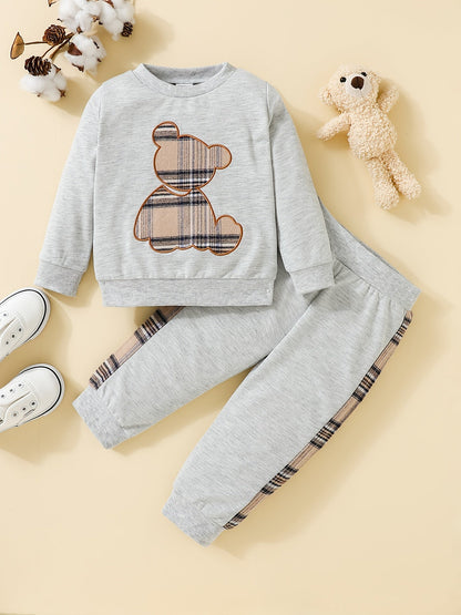 2-piece outfit - sweatshirt with bear embroidery and pants - Paris