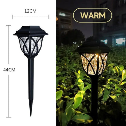 Lámparas solares de jardín con diseño de farol para una iluminación exterior ambiental y de bajo consumo