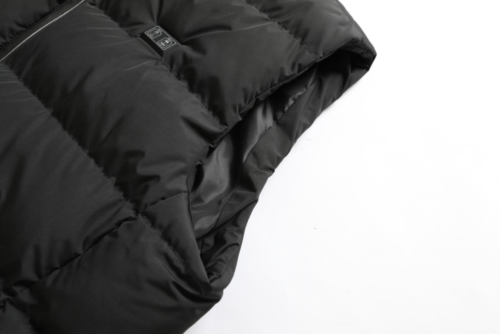 Giacca riscaldata unisex con temperatura regolabile e materiale idrorepellente