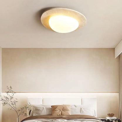 Nordic Ceiling Lamp in Cream Travertine