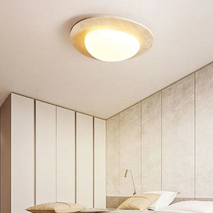 Nordic Ceiling Lamp in Cream Travertine