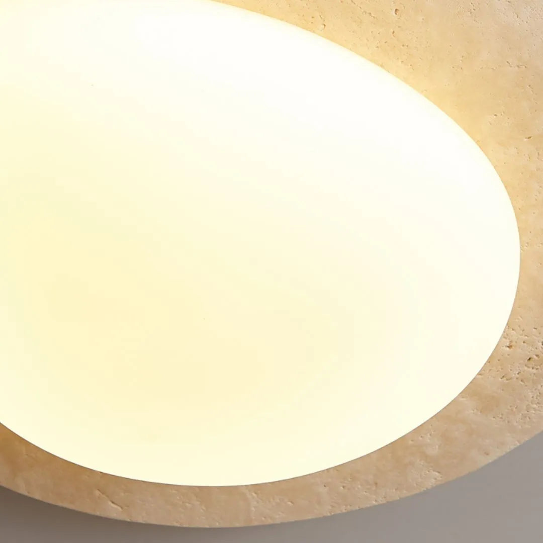 Nordic Ceiling Lamp in Cream Travertine