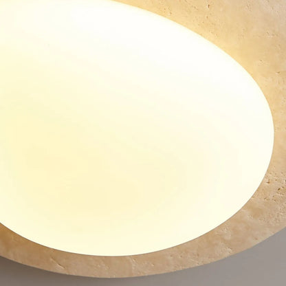 Nordic Ceiling Lamp in Cream Travertine