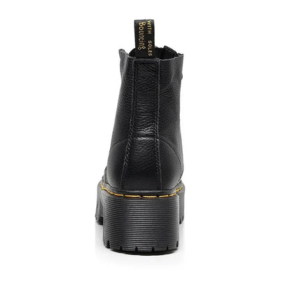 Leather Boots with Thick Sole for Women - Marra
