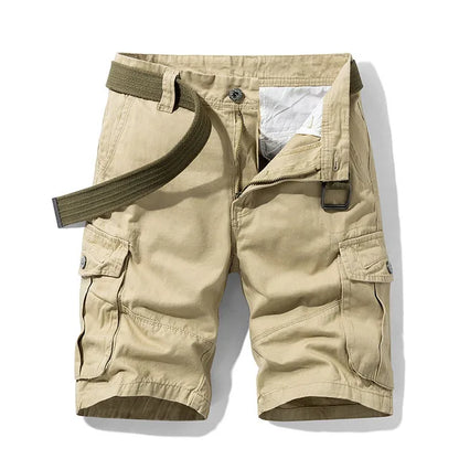 Pantaloncini cargo da uomo con tasche multiple e vestibilità comoda
