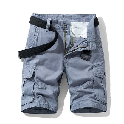 Pantaloncini cargo da uomo con tasche multiple e vestibilità comoda