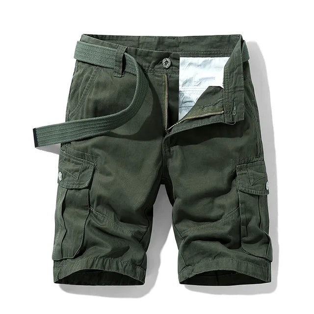 Pantaloncini cargo da uomo con tasche multiple e vestibilità comoda