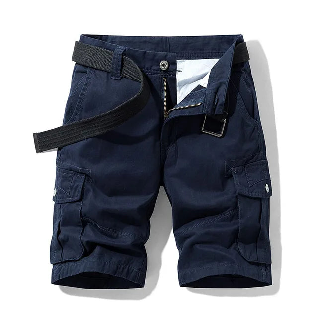 Pantaloncini cargo da uomo con tasche multiple e vestibilità comoda