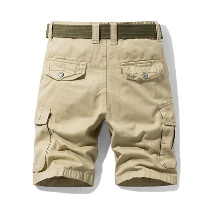 Pantaloncini cargo da uomo con tasche multiple e vestibilità comoda