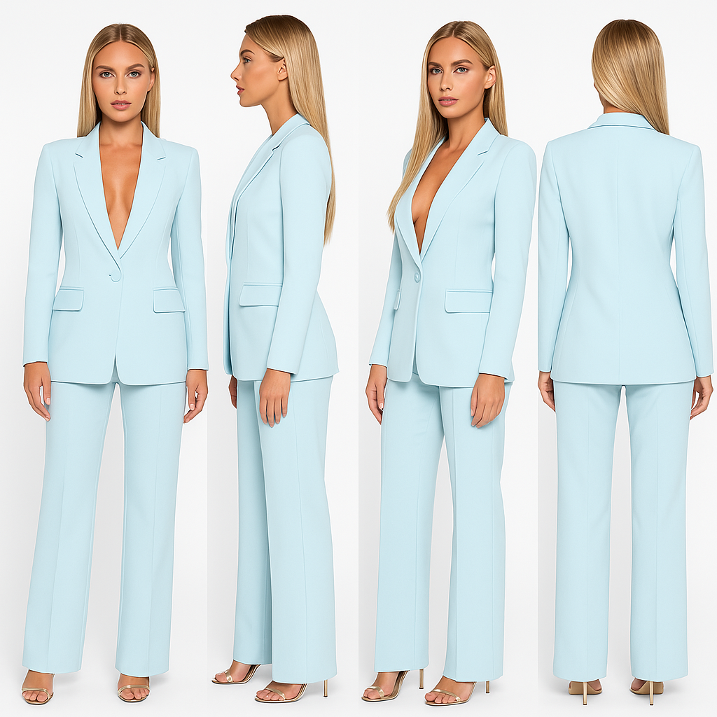 Olivia - Štýlový dvojdielny kostým so sakom a elegantným vzhľadom