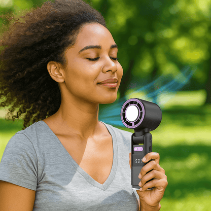 Cooliox Mini összecsukható kézi ventilátor, 4000 mAh