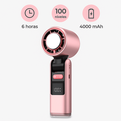 Cooliox Mini összecsukható kézi ventilátor, 4000 mAh