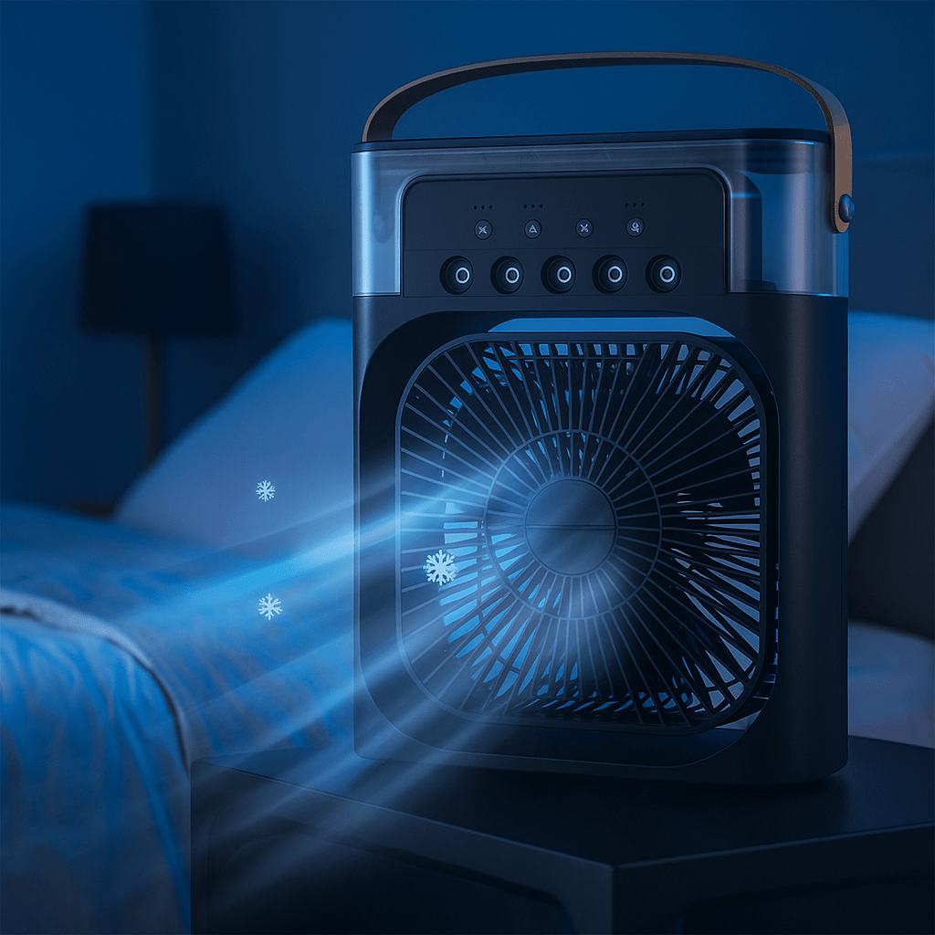 Enfriador de aire portátil silencioso Aerosa con LED