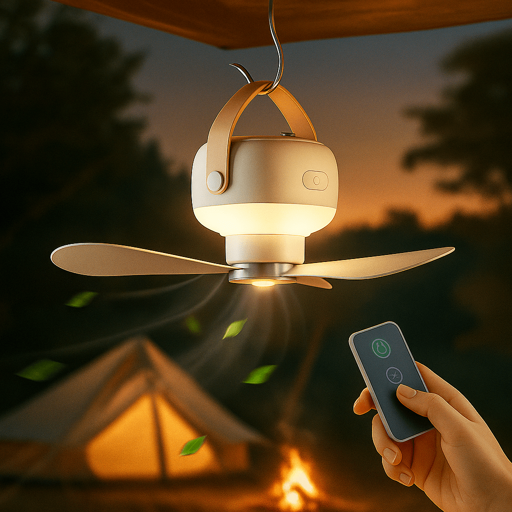Ventilator fără fir AirMate, reîncărcabil, cu telecomandă
