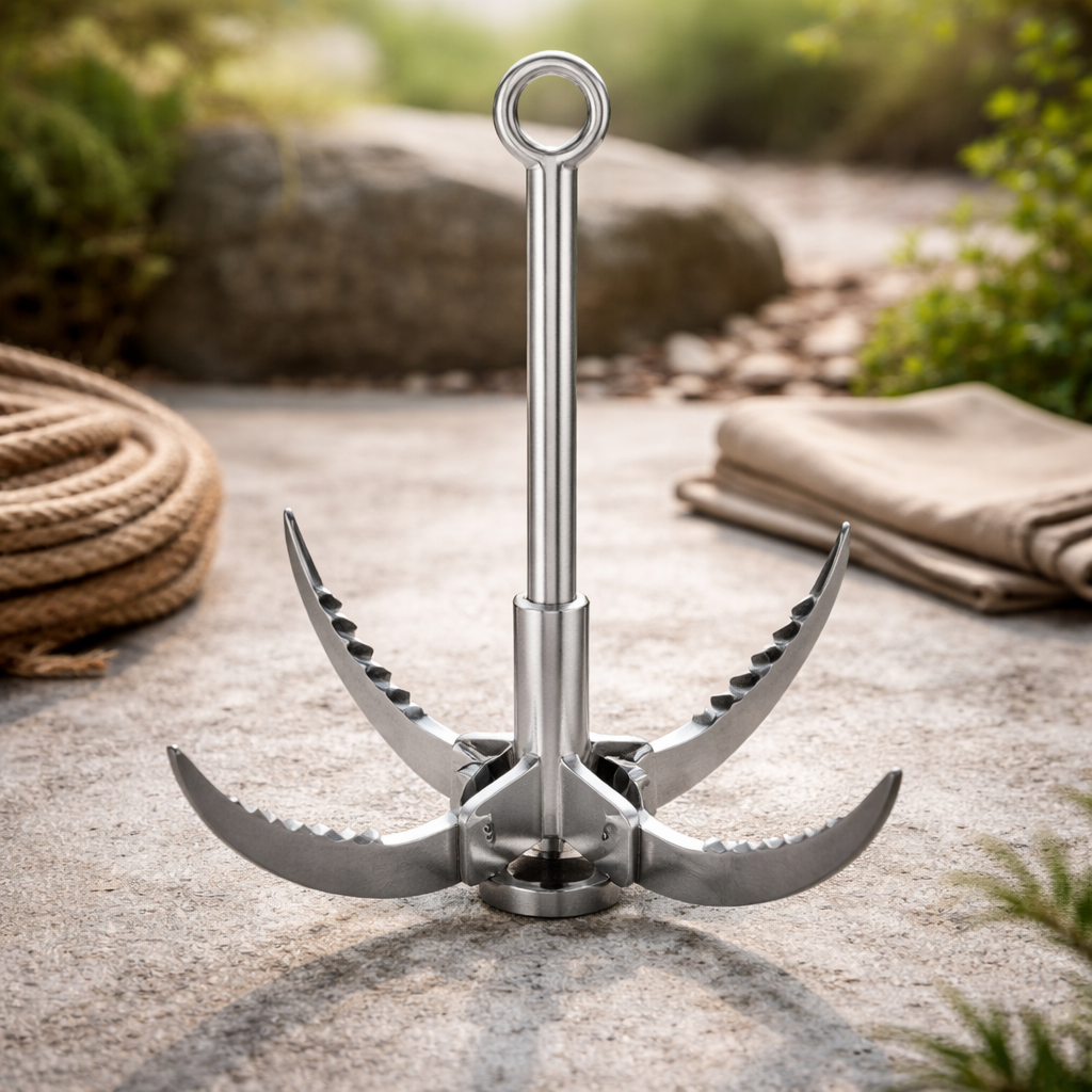 Foldable Grappling Hooks | Stainless Steel, Compact | Camping